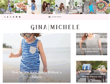 Tablet Screenshot of gina-michele.com
